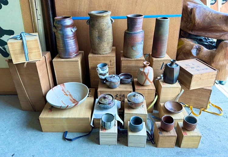 安芸太田町買取 備前焼 煎茶器 宝瓶 急須