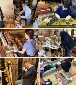 尾道市買取 骨董品 美術品 査定風景