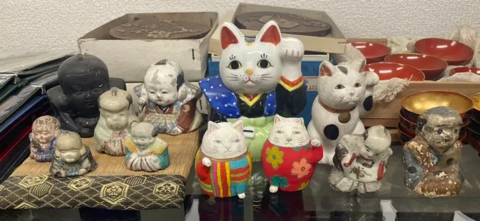 骨董品 招き猫 福助人形 広島 鑑定