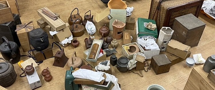 煎茶道具 急須 宝瓶 茶合 茶入 茶托 ボウフラ 福山市 無料出張査定